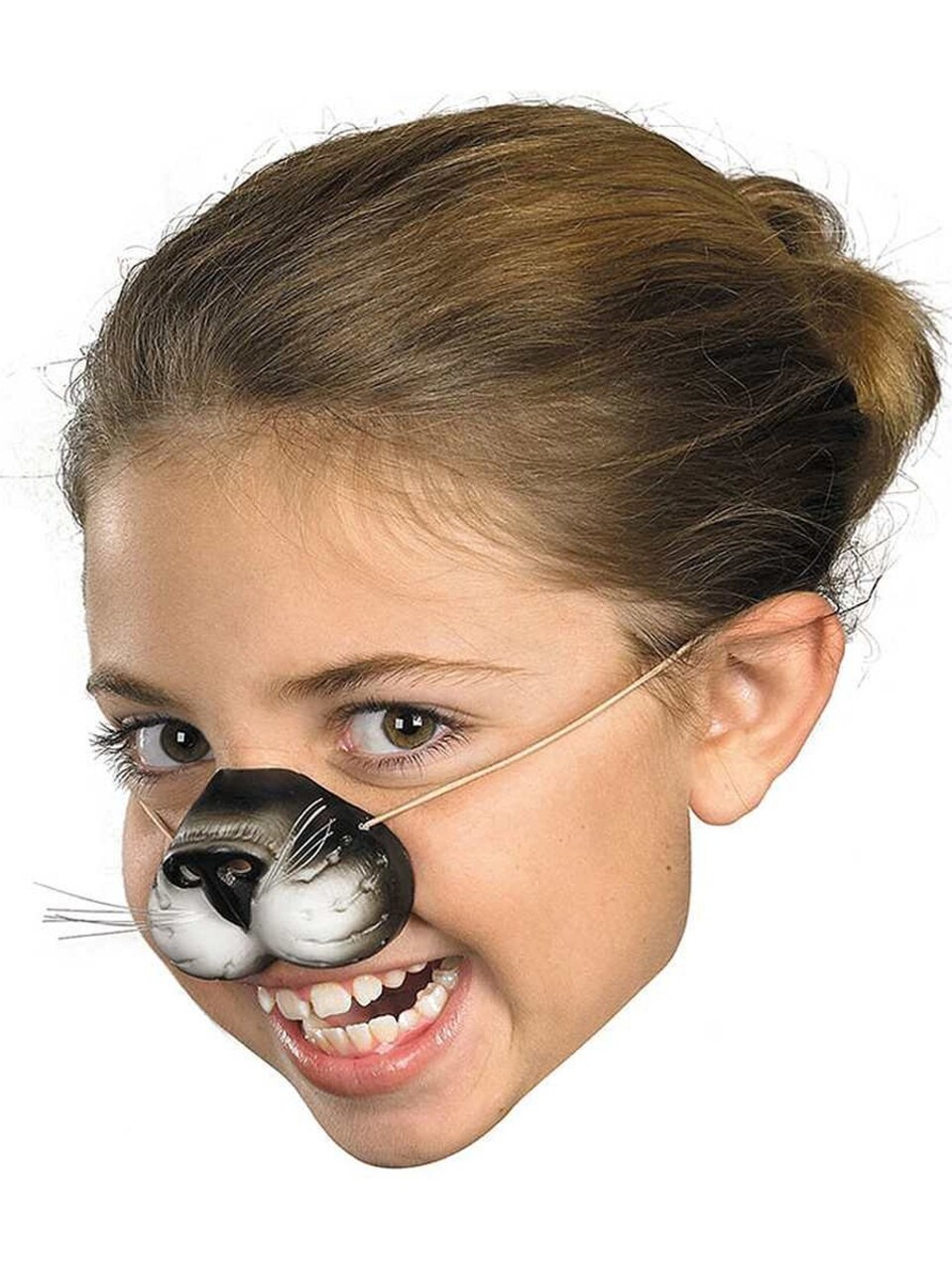 Child Rubber Costume Black Cat Kitten Zoo Animal Nose Elastic Band Mask